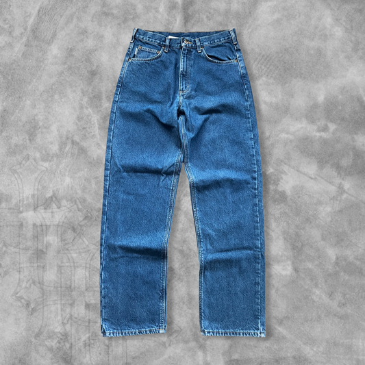Denim Carhartt Flannel Lined Jeans 1990s (32x33)