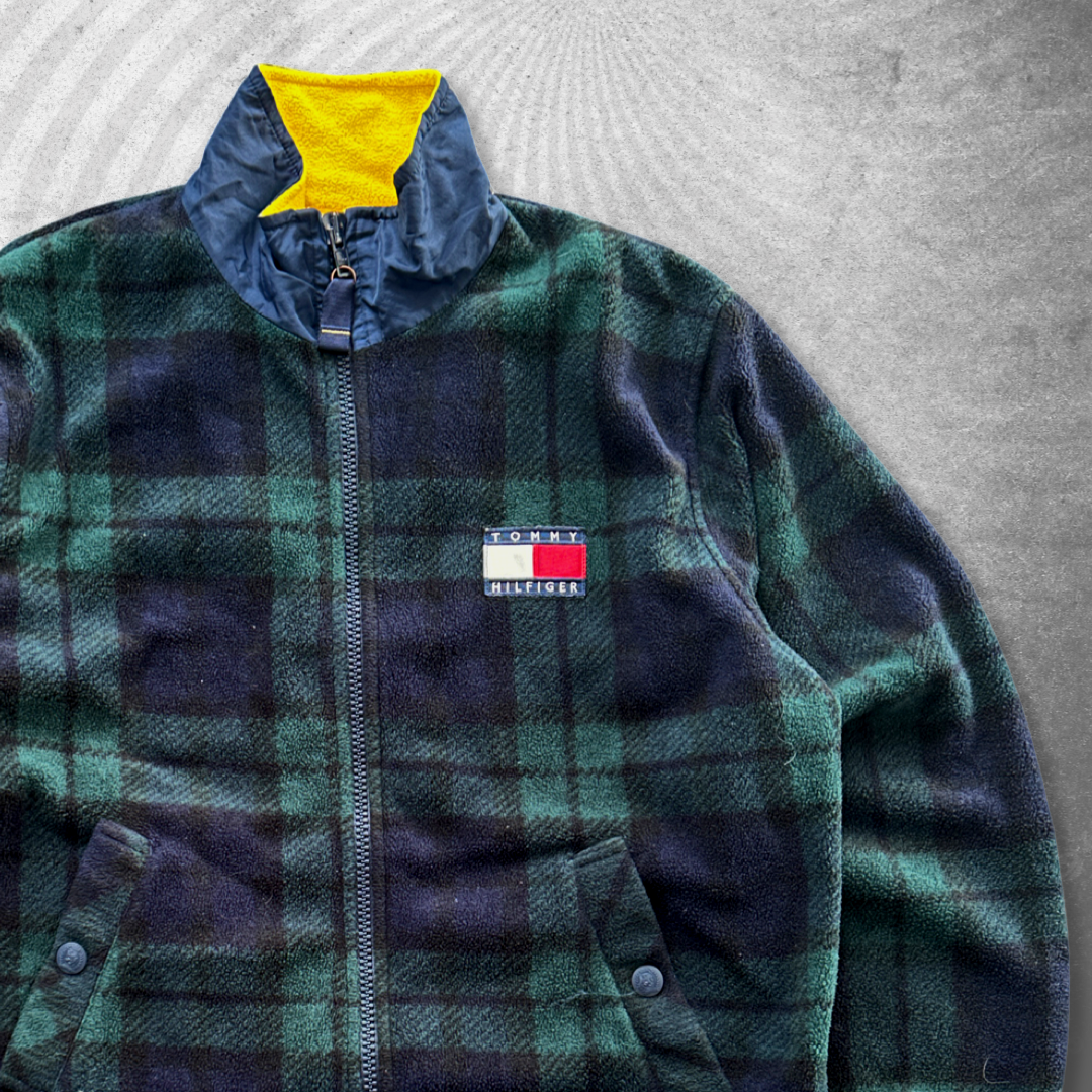 Tartan Tommy Hilfiger Fleece Jacket 1990s (M)