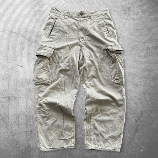 Tan Fleece Lined Gap Cargo Pants 2000s (32x28)