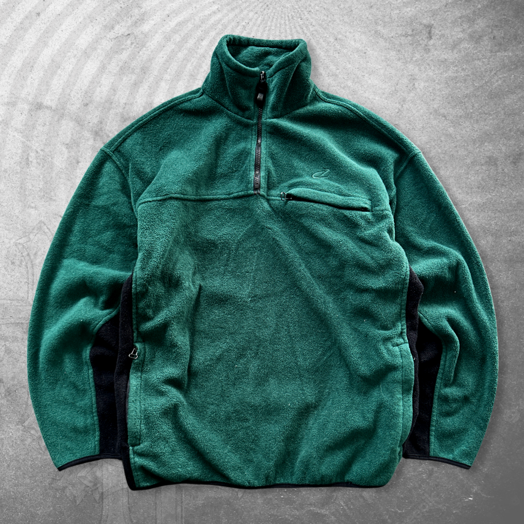 Forrest Green Fleece Quarter Zip Pullover 1990s (L)