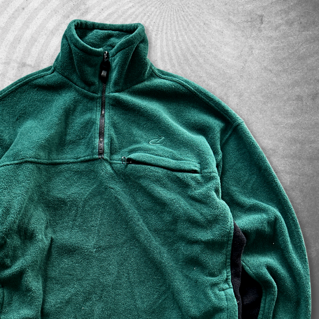 Forrest Green Fleece Quarter Zip Pullover 1990s (L)