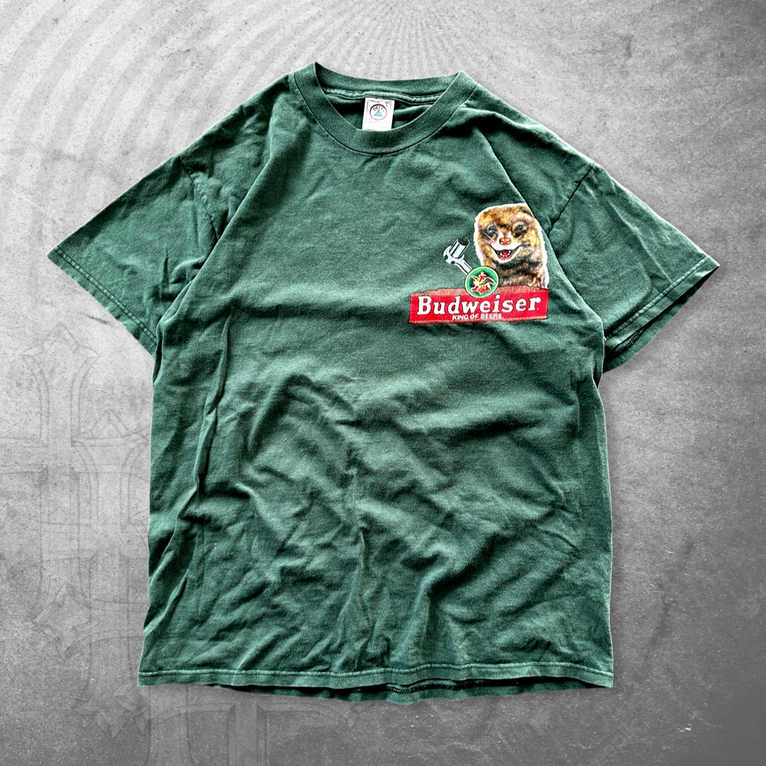 Moss Green Budweiser Assassinate Shirt 1990s (L)