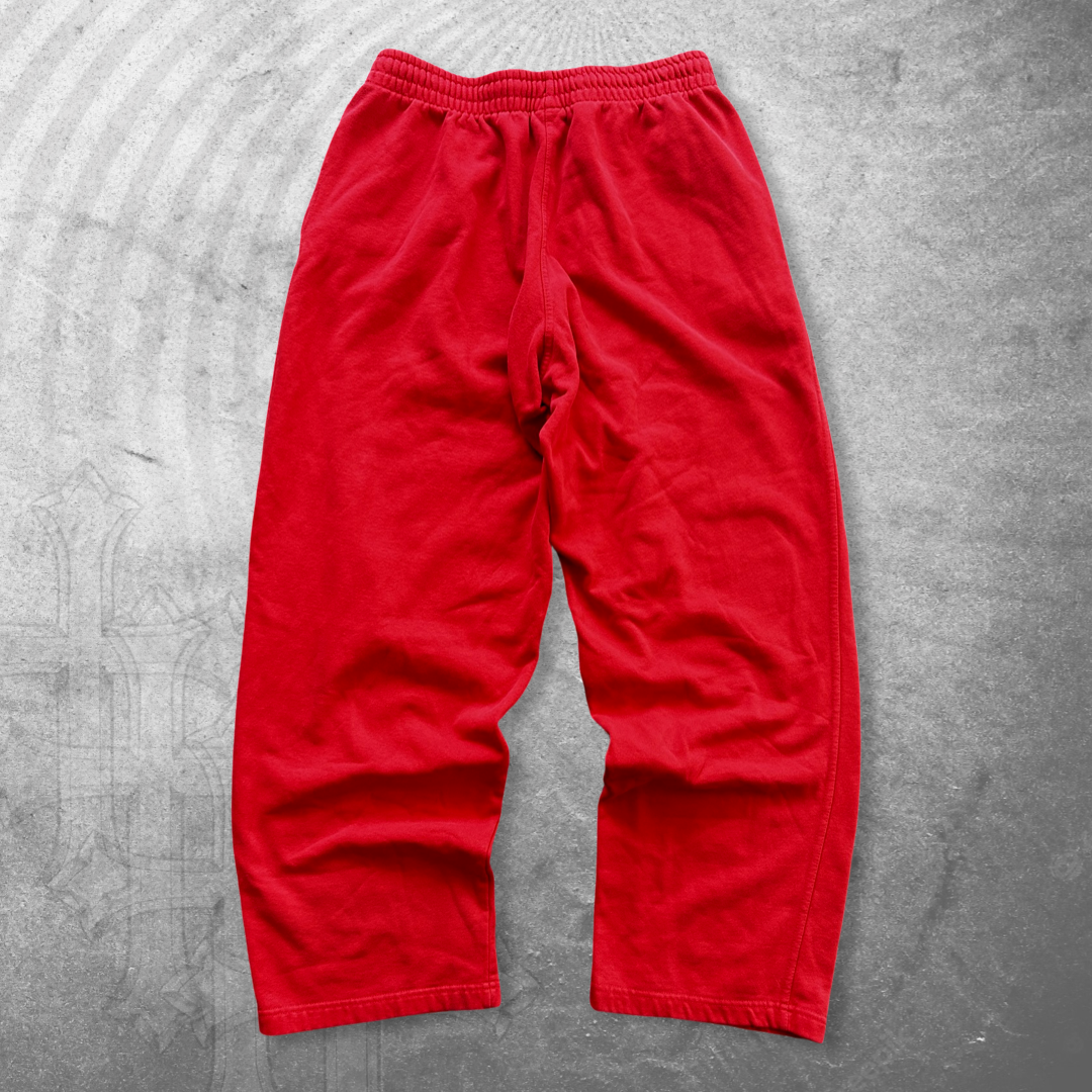 Scarlet Red Nike Essential Sweatpants 2000s (L)