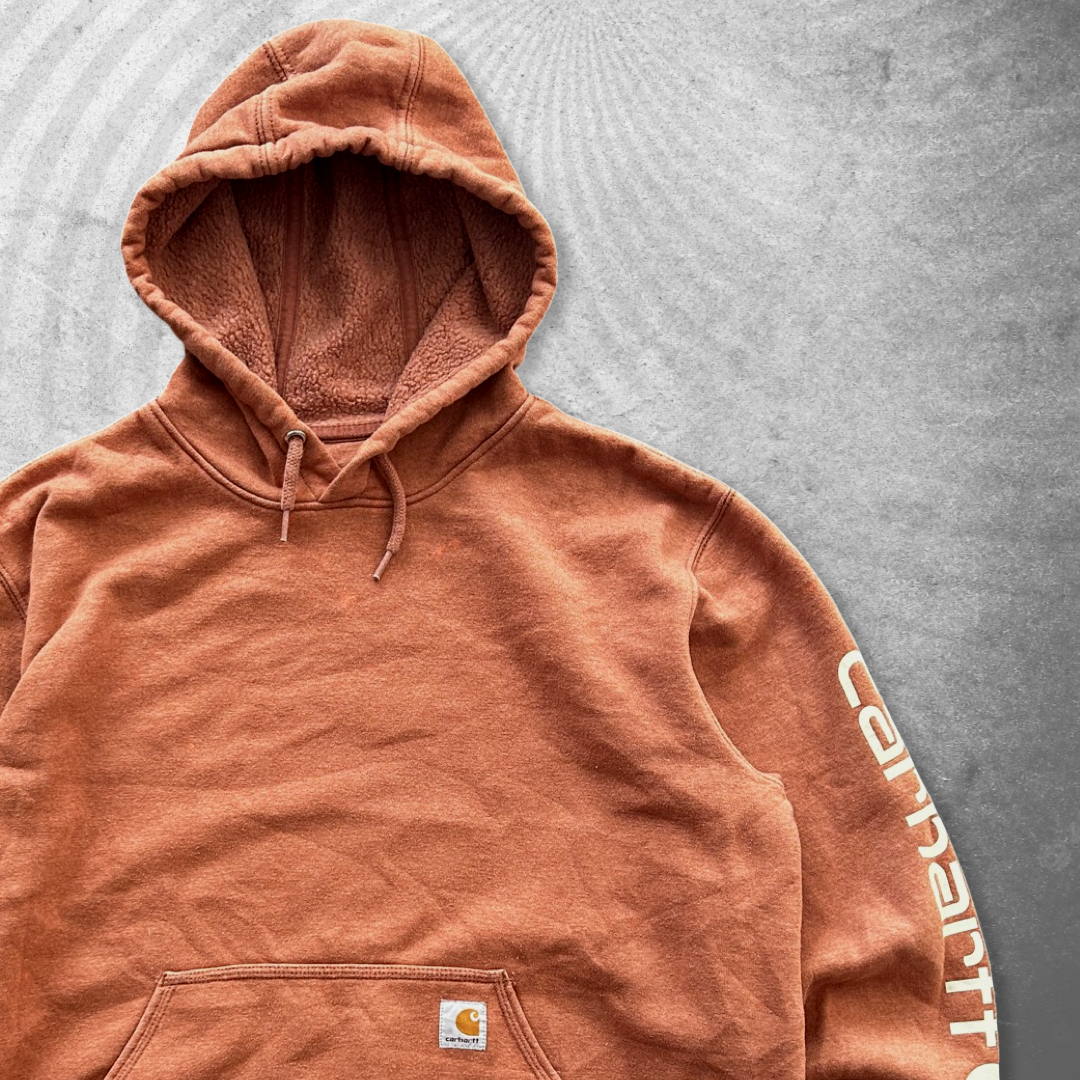 Burnt Orange Carhartt Hoodie 2000s (L)