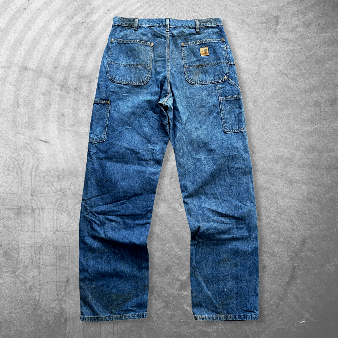 Distressed Carhartt Double Knee Jeans 1990s (33x33)