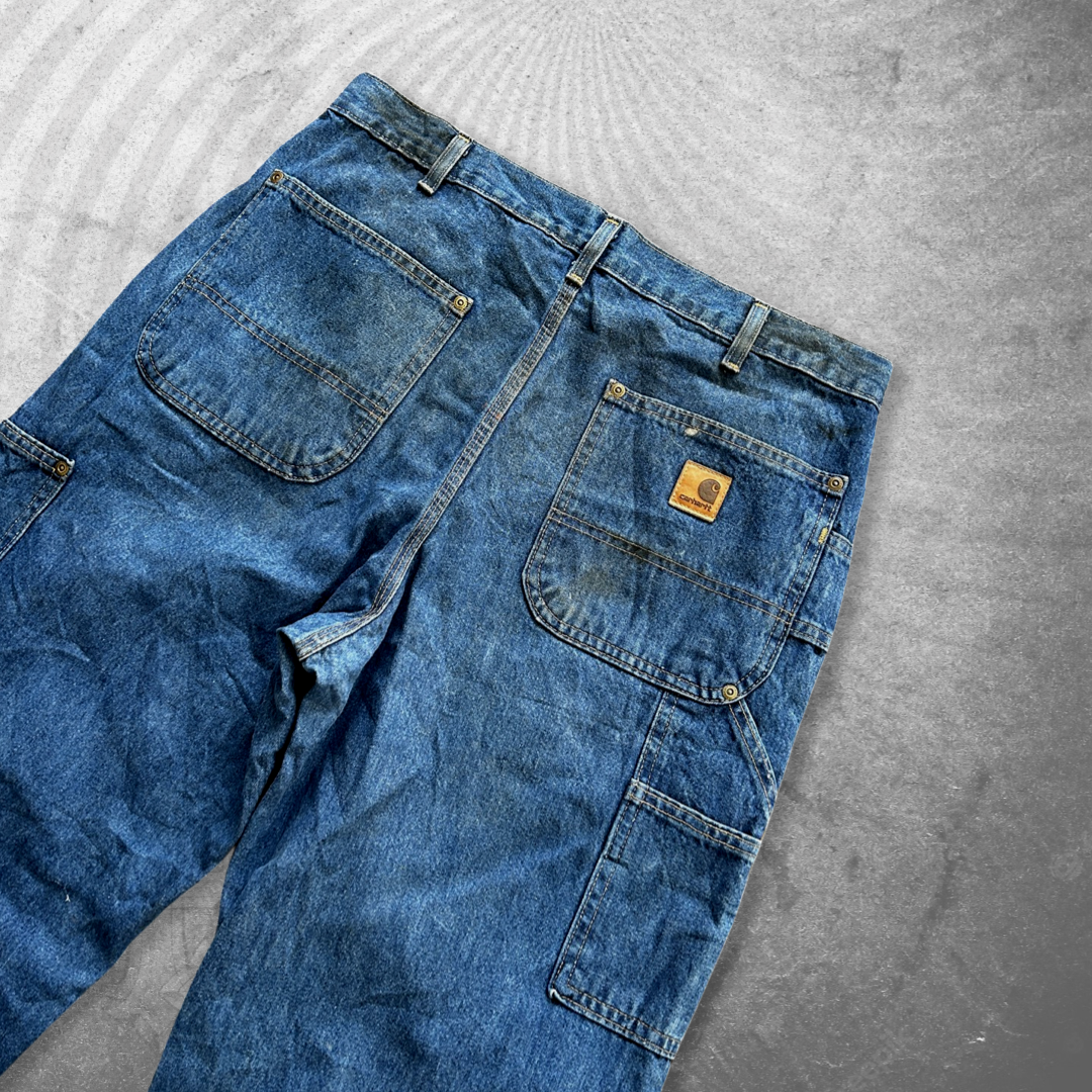 Distressed Carhartt Double Knee Jeans 1990s (33x33)