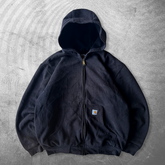 Black Carhartt Hooded Thermal Jacket 1990s (L/XL)