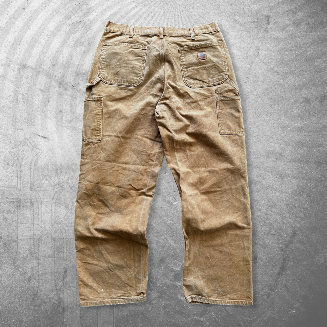 Caramel Brown Carhartt Carpenter Pants 1990s (34x30)