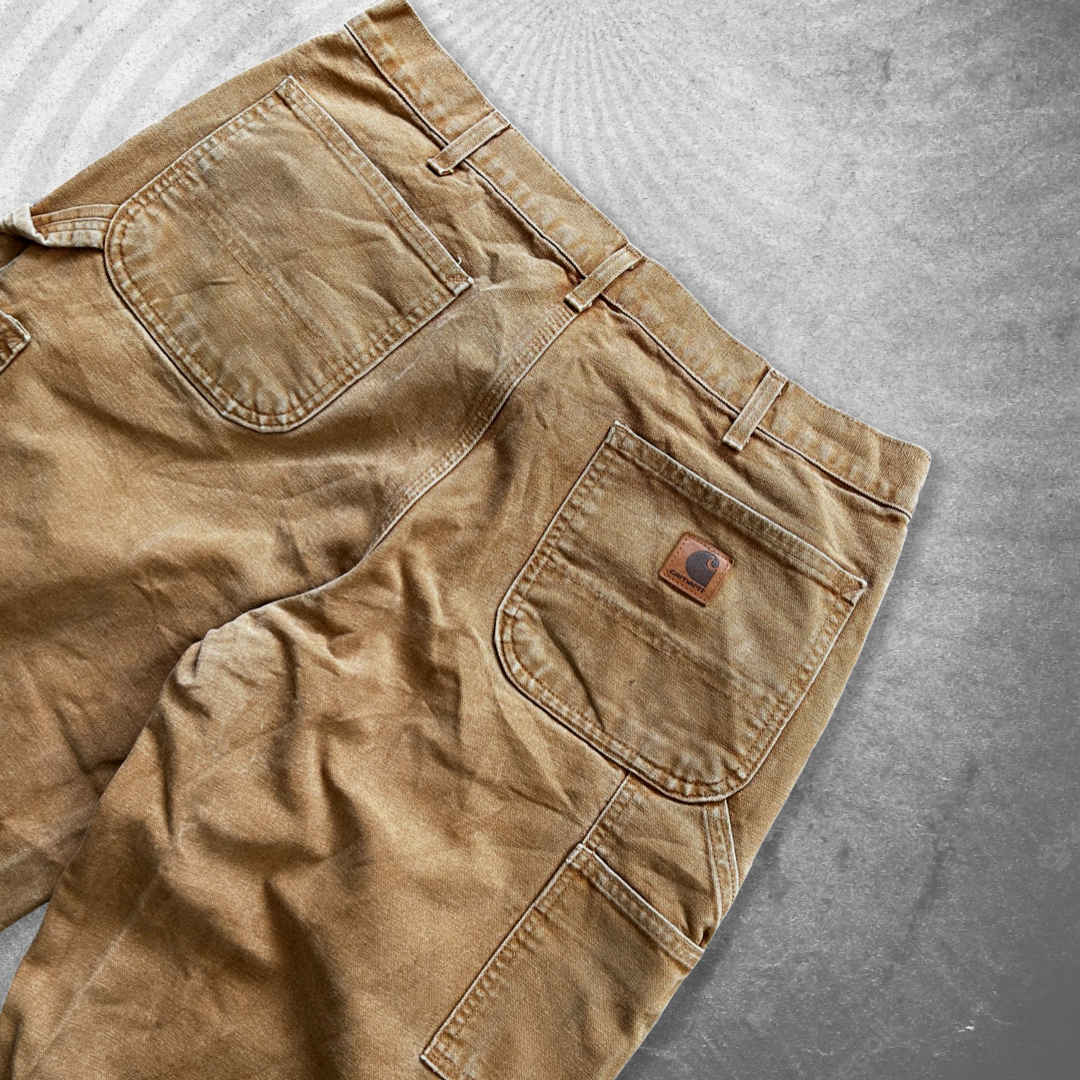 Caramel Brown Carhartt Carpenter Pants 1990s (34x30)