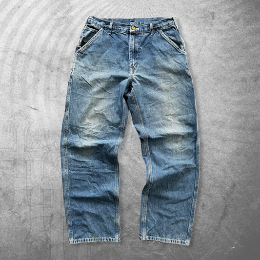 Faded Carhartt Carpenter Jeans 1990s (34x31)
