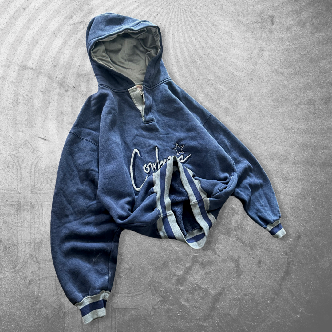 Navy Blue Dallas Cowboys Hoodie 1990s (M)