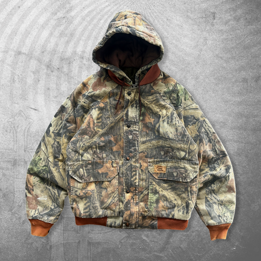 Camo Duxbak Hooded Jacket 1990s (M)