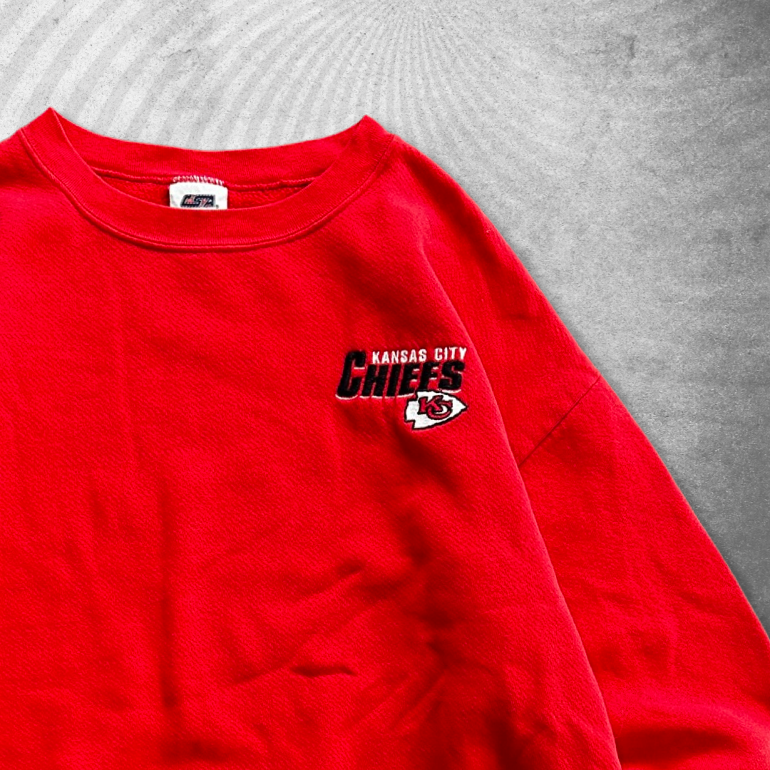 Red Kansas City Chiefs Sweatshirt 1990s (L)