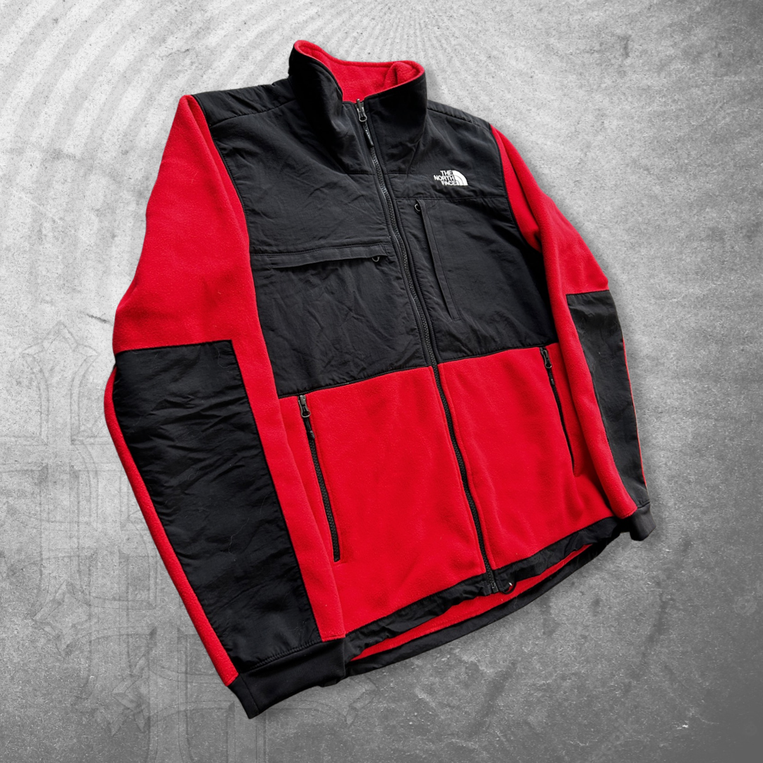 Red/Black North Face Denali Jacket 2000s (M)