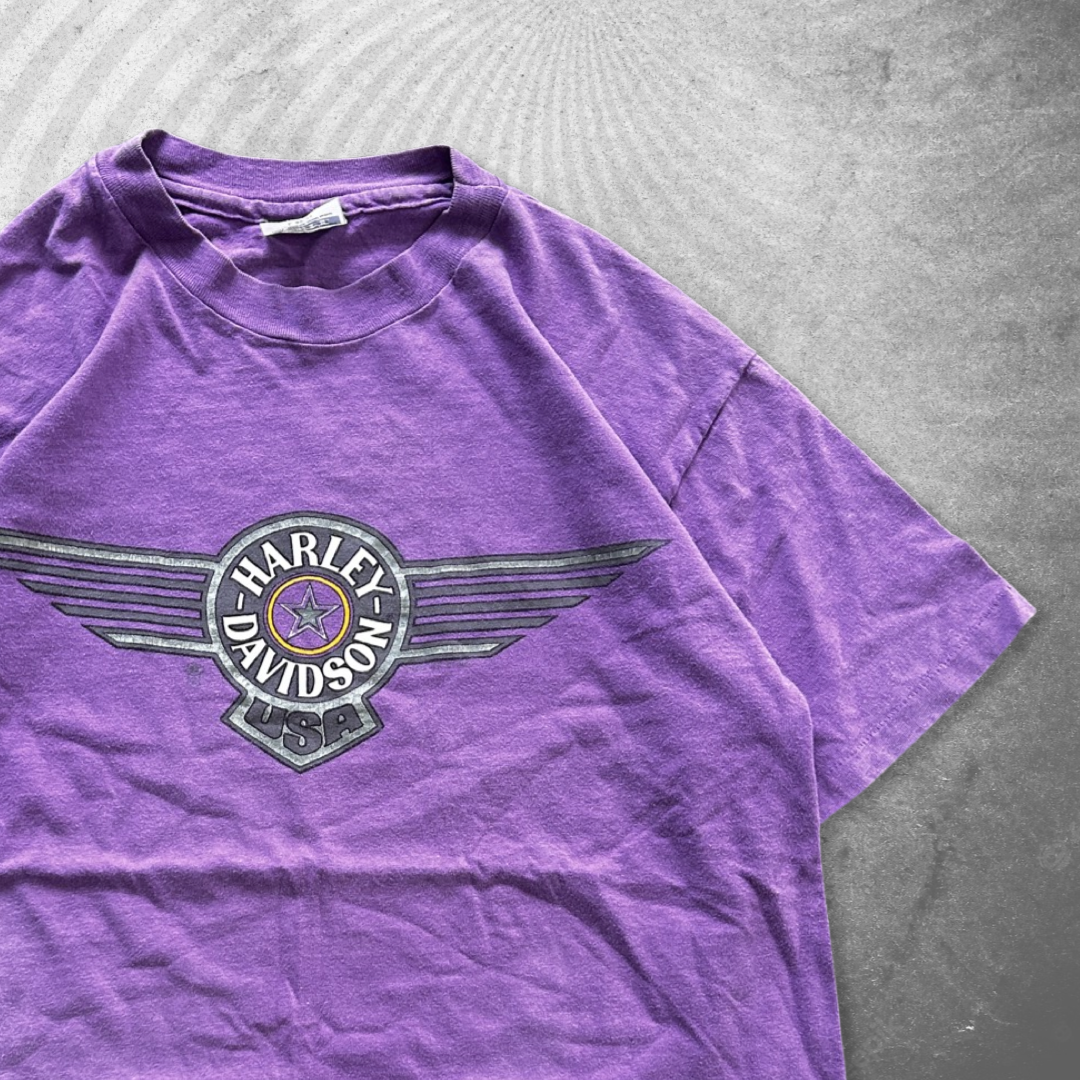 Purple Harley Davidson Shirt 1990s (M/L)