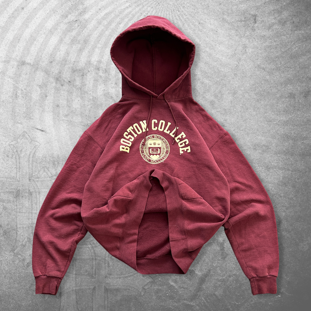 Maroon Boston College Champion Hoodie 2000s (M)