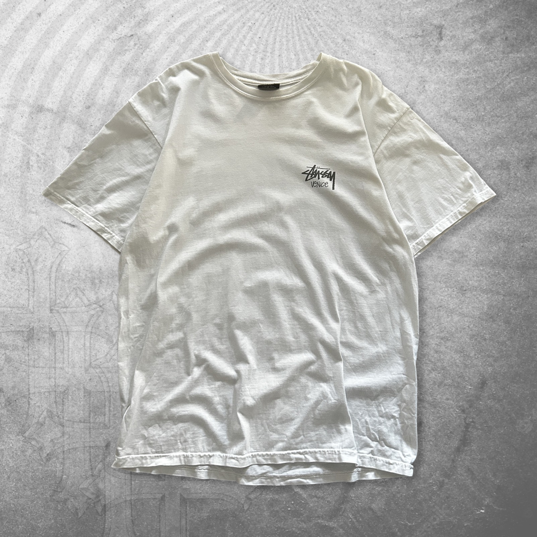 White Stussy Venice Shirt 2000s (L)