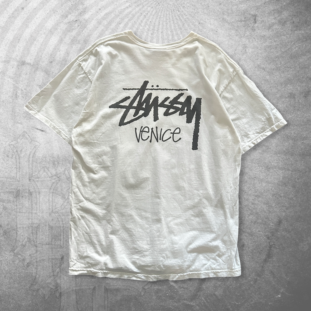 White Stussy Venice Shirt 2000s (L)