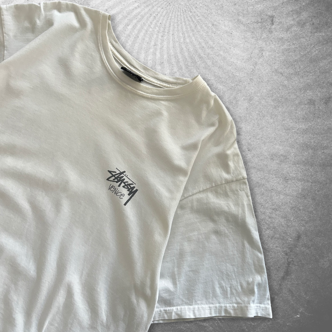 White Stussy Venice Shirt 2000s (L)