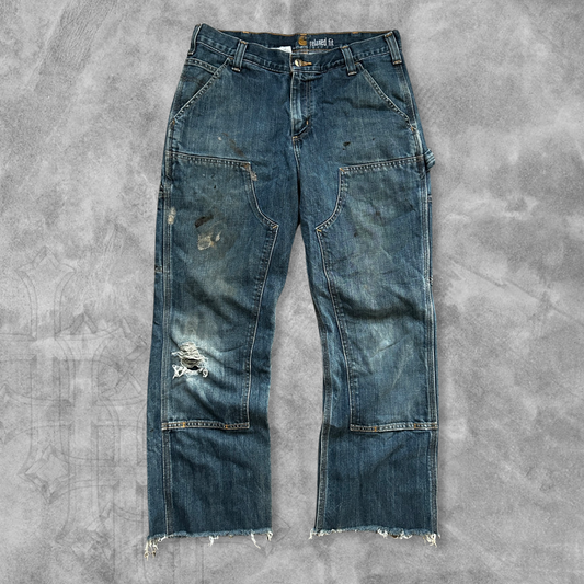 Distressed Carhartt Double Knee Jeans 2000s (32x27)