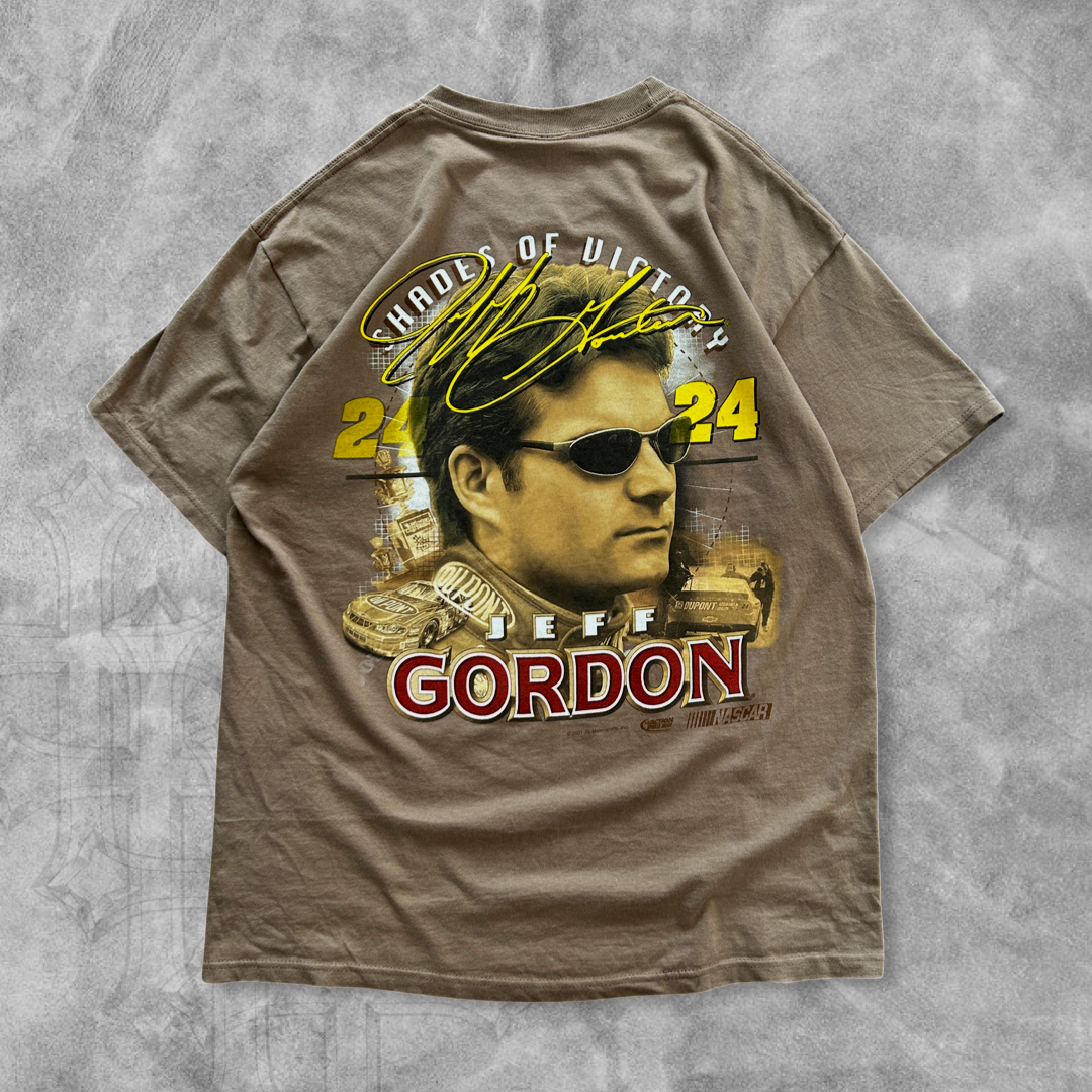 Light Brown Jeff Gordon Man Of Many Colors Racing Shirt 2001 (M)