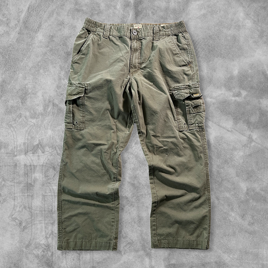 Olive Green Cargo Pants 1990s (36x29)