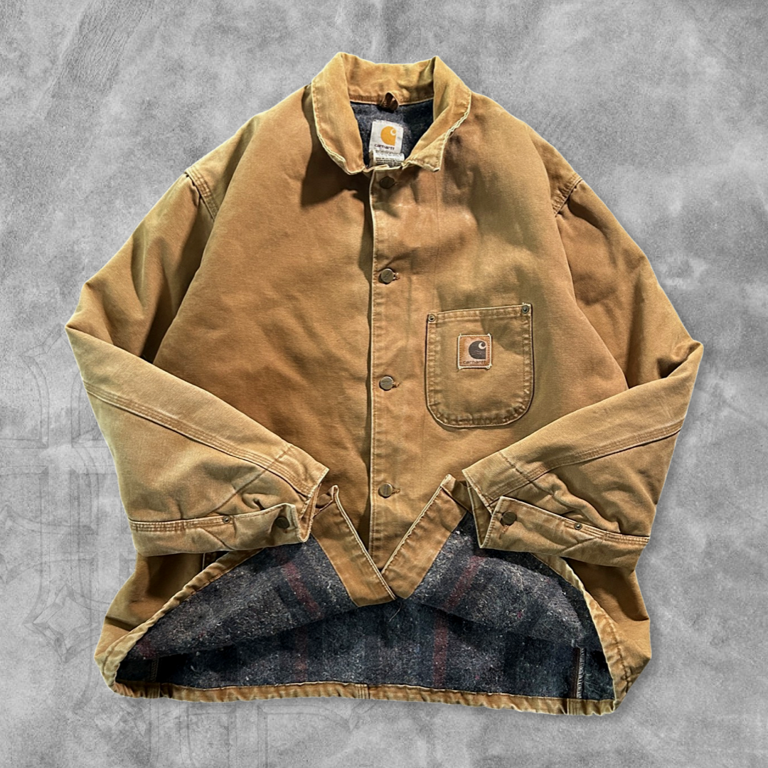 Faded Brown Carhartt Coat 1990s (XL)