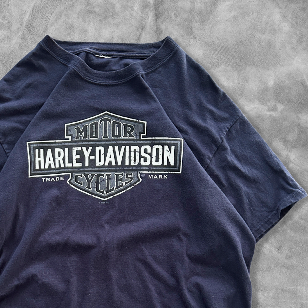 Navy Harley Davidson Shirt 2000s (L)