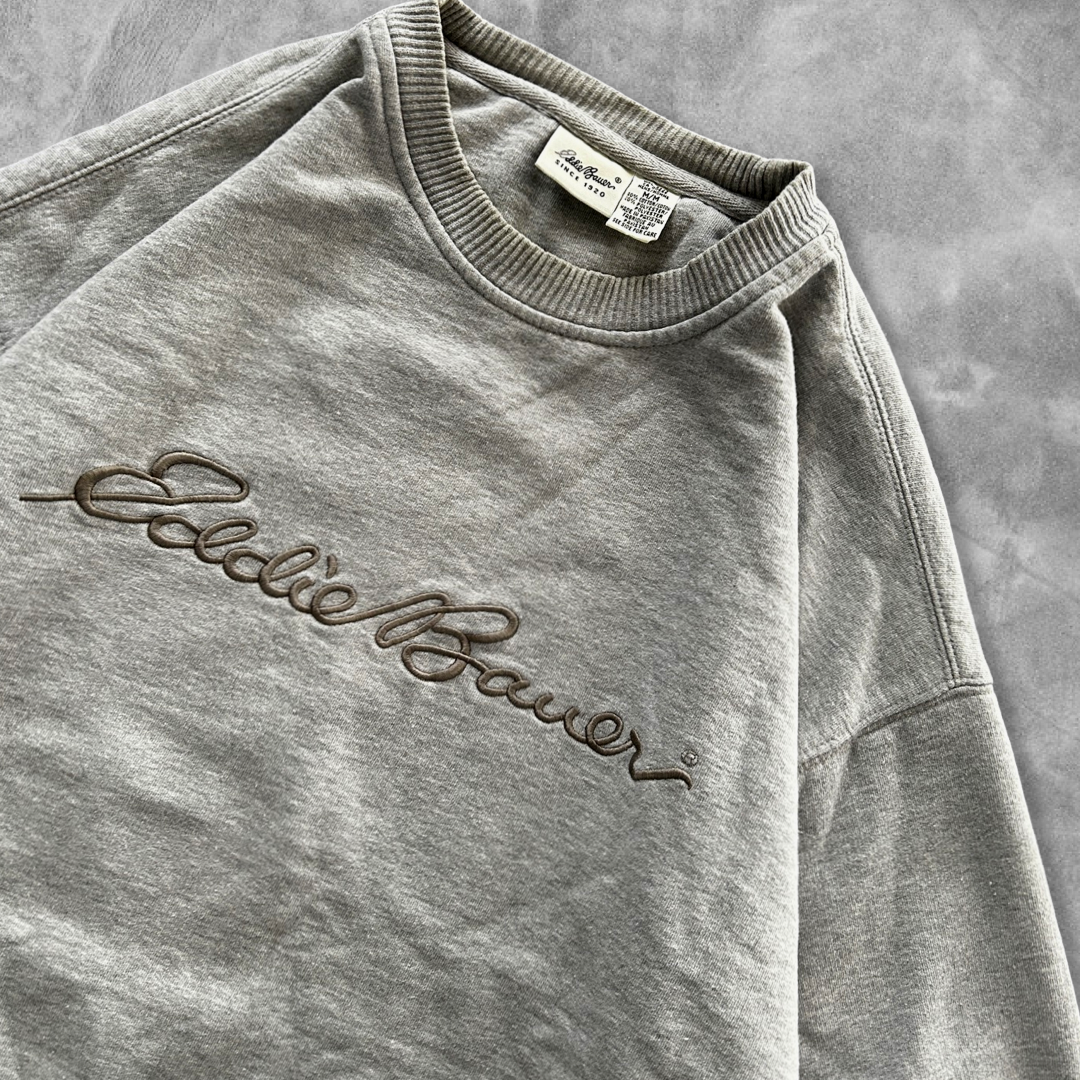 Grey Eddie Bauer Sweatshirt 1990s (M)