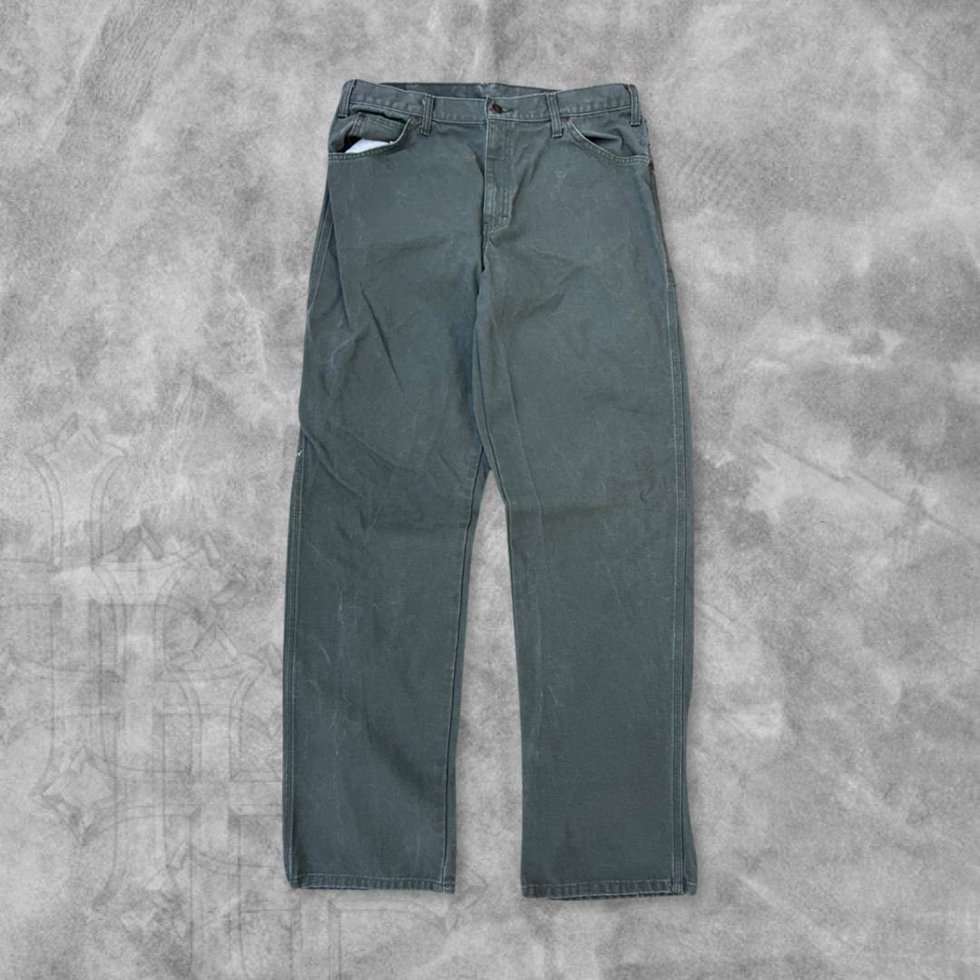 Olive Green Dickie Carpenter Pants 2000s (36x33)