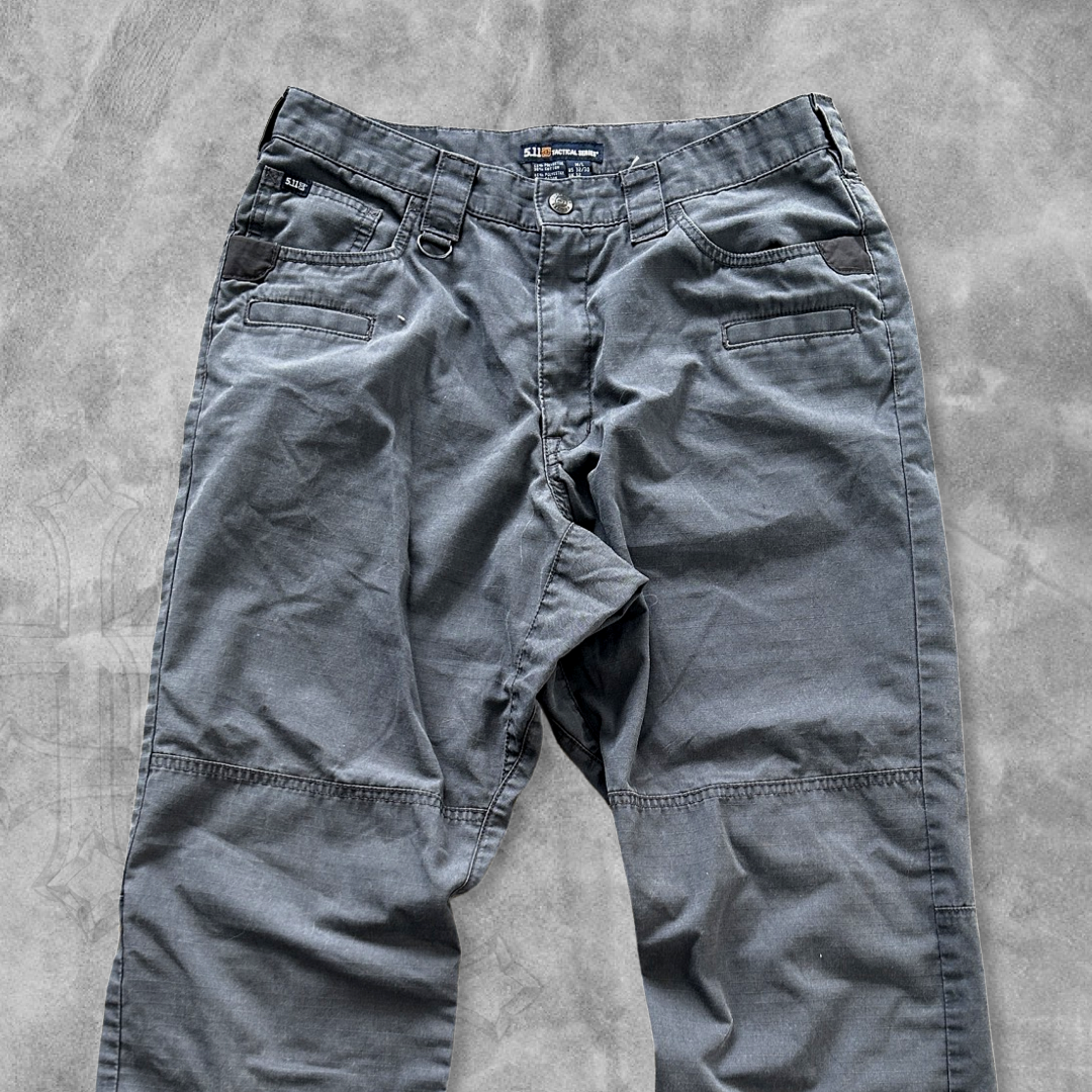 Grey Double Knee Tactical Pants 2000s (32x30)