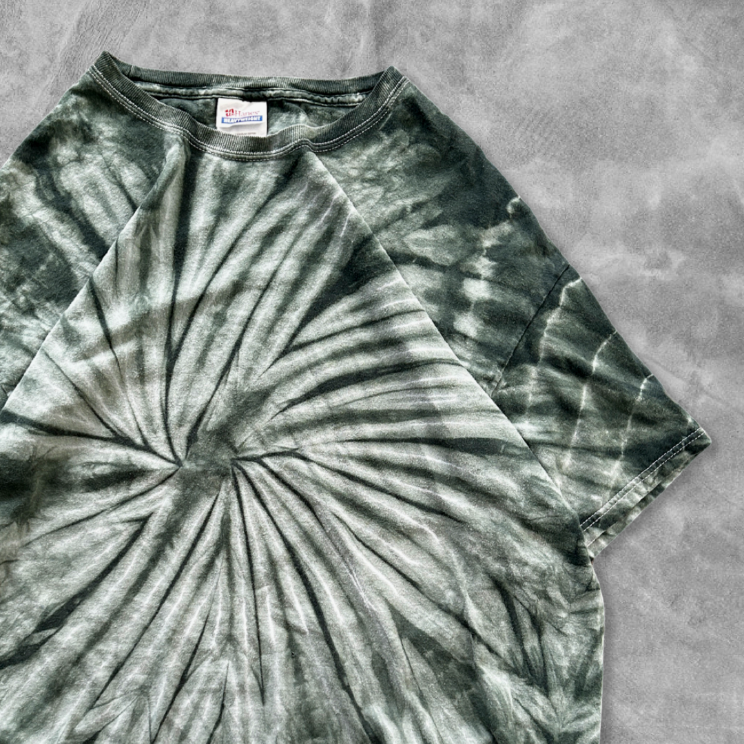 Green Tie Dye Shirt 1990s (XL)