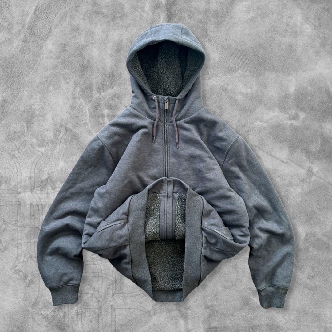 Grey Carhartt Hooded Jacket 2000s (L)