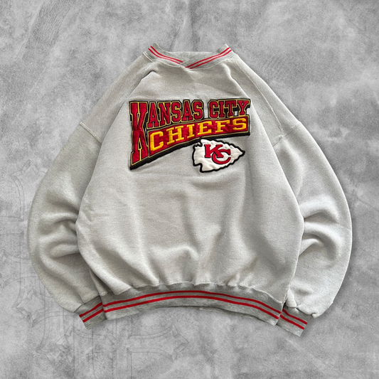 Grey Russell Athletic Kansas City Chiefs Sweatshirt 1990s (L)