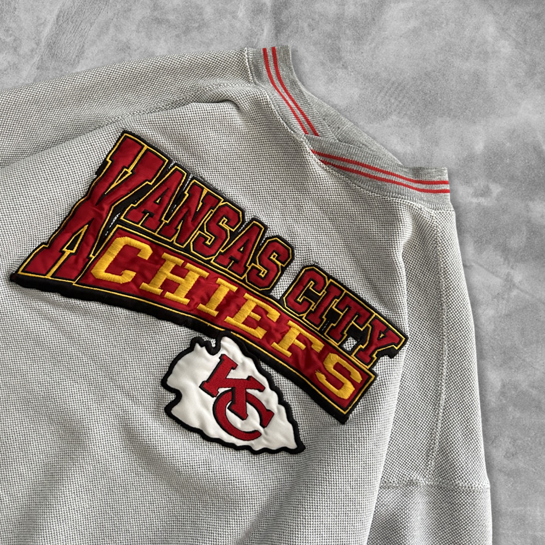 Grey Russell Athletic Kansas City Chiefs Sweatshirt 1990s (L)