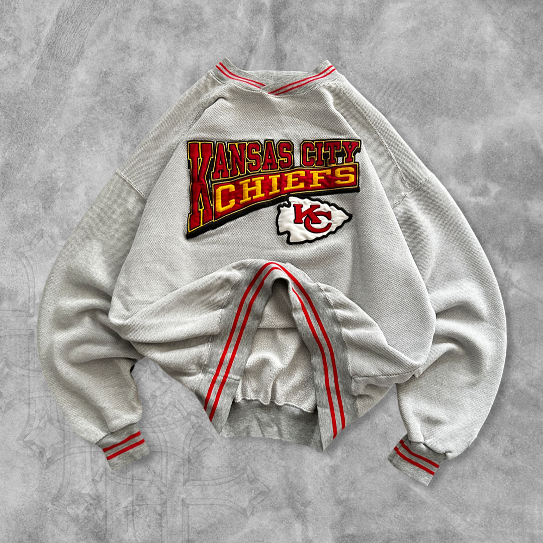 Grey Russell Athletic Kansas City Chiefs Sweatshirt 1990s (L)