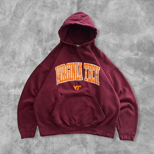 Burgundy Virginia Tech Hoodie 2000s (XL)