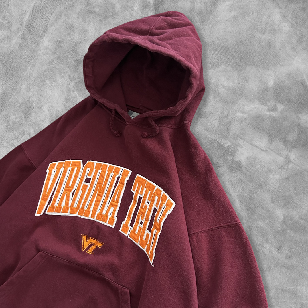 Burgundy Virginia Tech Hoodie 2000s (XL)