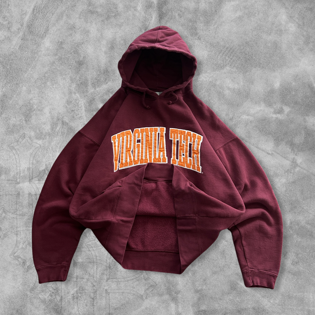 Burgundy Virginia Tech Hoodie 2000s (XL)