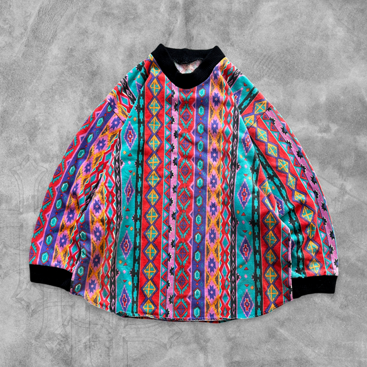 Multicolor Aztec Sweatshirt 1990s (XL)