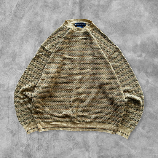 Tan Earth Tone Sweater 1990s (M)
