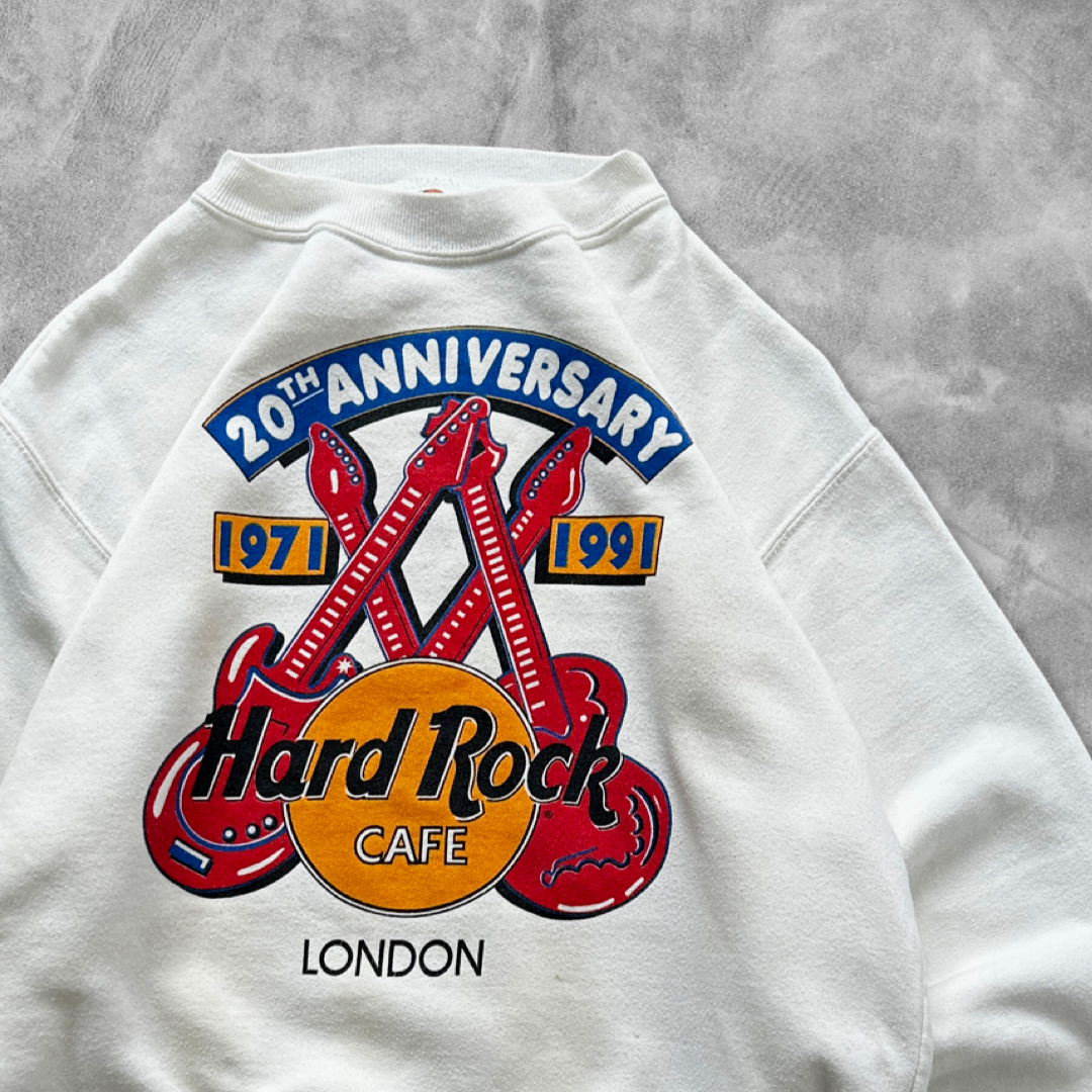 White Hard Rock Cafe Sweatshirt 1991 (S)