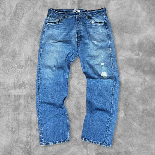 Faded Distressed Levi’s 501 Jeans 2000s (34x30)