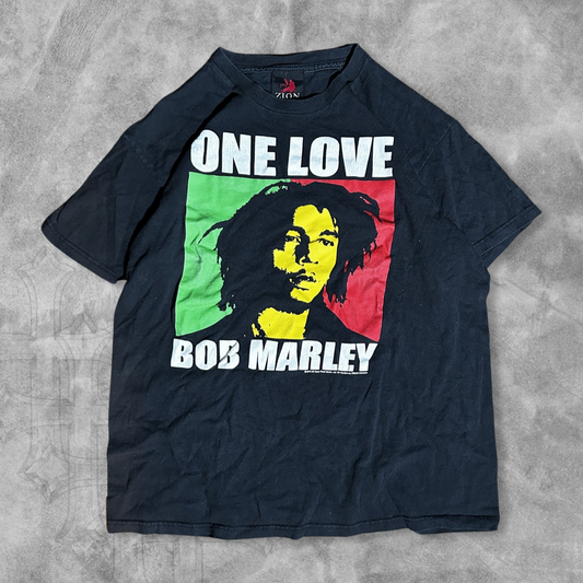 Black Bob Marley One Love Shirt 2008 (M)