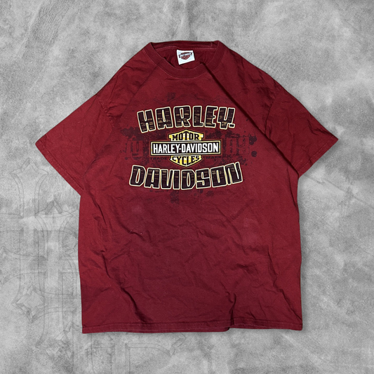 Burgundy Harley Davidson Shirt 2000s (L)