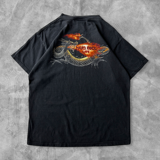 Black Hard Rock Cafe Dragon Shirt 1990s (M)