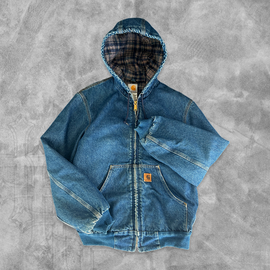 Denim Carhartt Hooded Jacket 1990s (S)