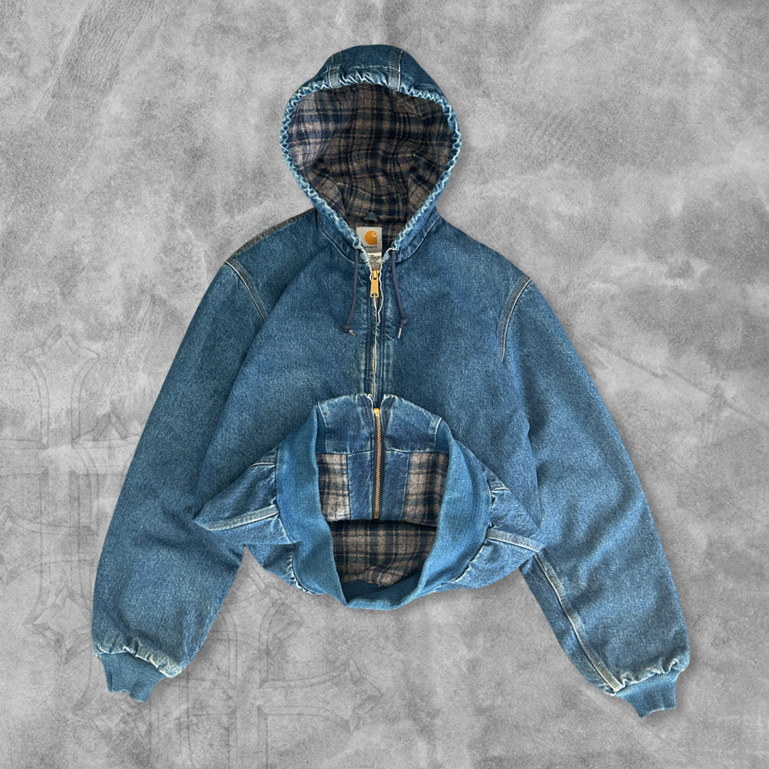 Denim Carhartt Hooded Jacket 1990s (S)
