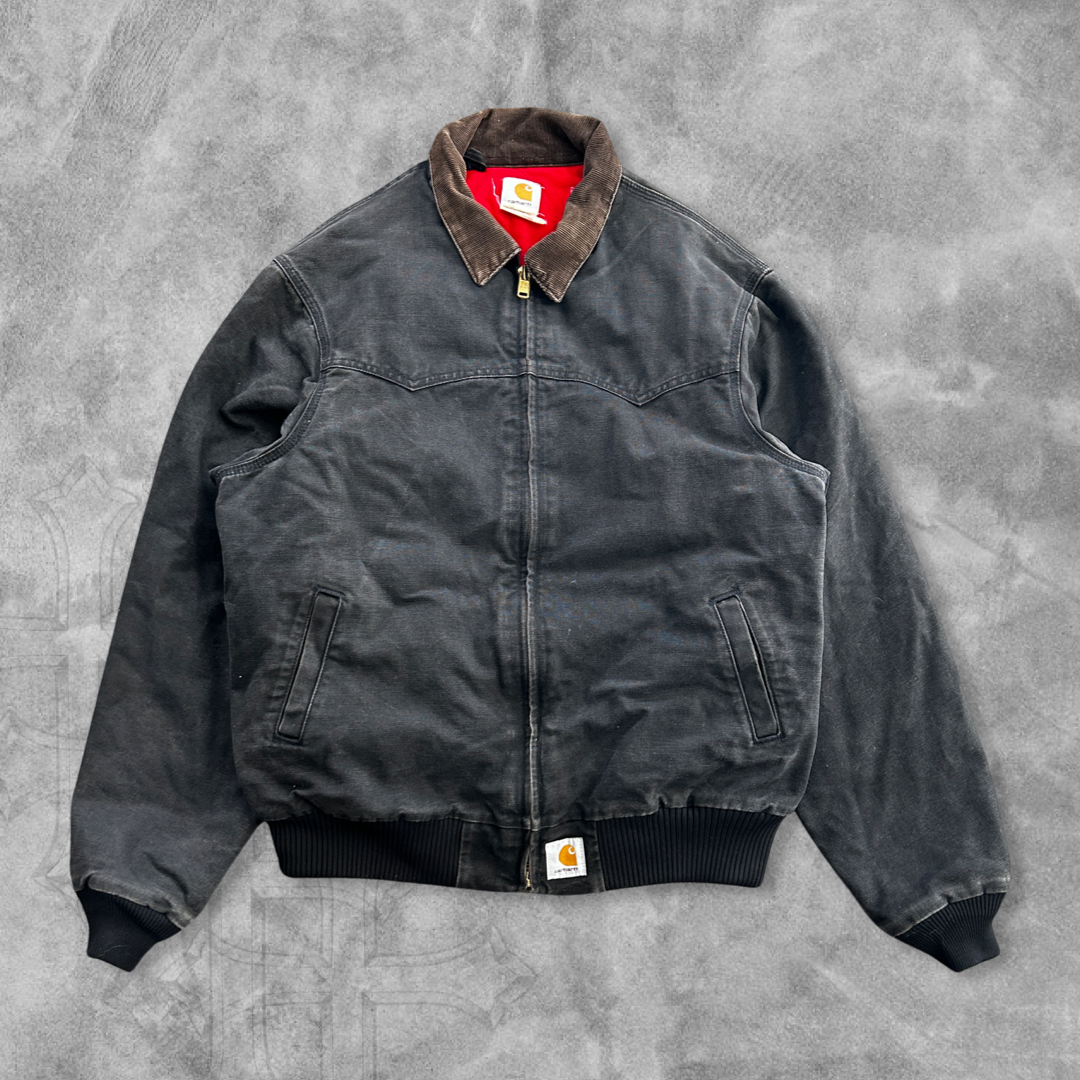 Faded Black Carhartt Santa Fe Jacket 1990s (XL)