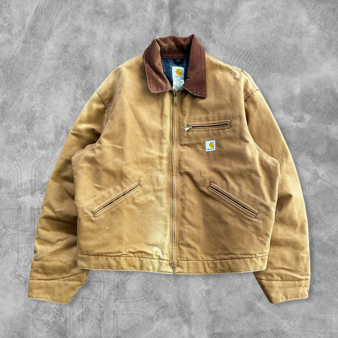 Faded Sandstone Carhartt Detroit Jacket 1990s (XL)